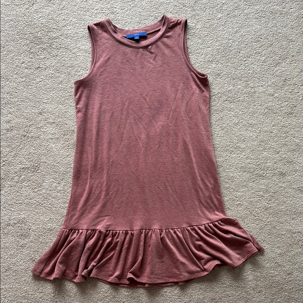 Sleeveless Ruffle Hem Dress